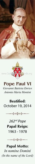 ***ON-SALE***CLOSEOUT***Special Limited Edition Collector's Series Commemorative Pope Paul VI Beatif